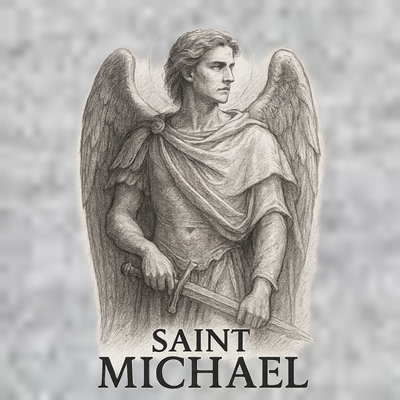 Saint Michael Sketch T-Shirt