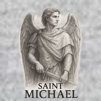 Saint Michael Sketch Premium T-Shirt