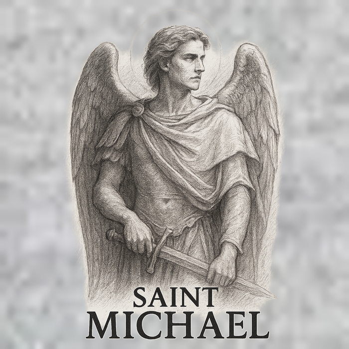 Saint Michael Sketch Premium T-Shirt
