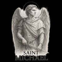 Saint Michael Sketch Button