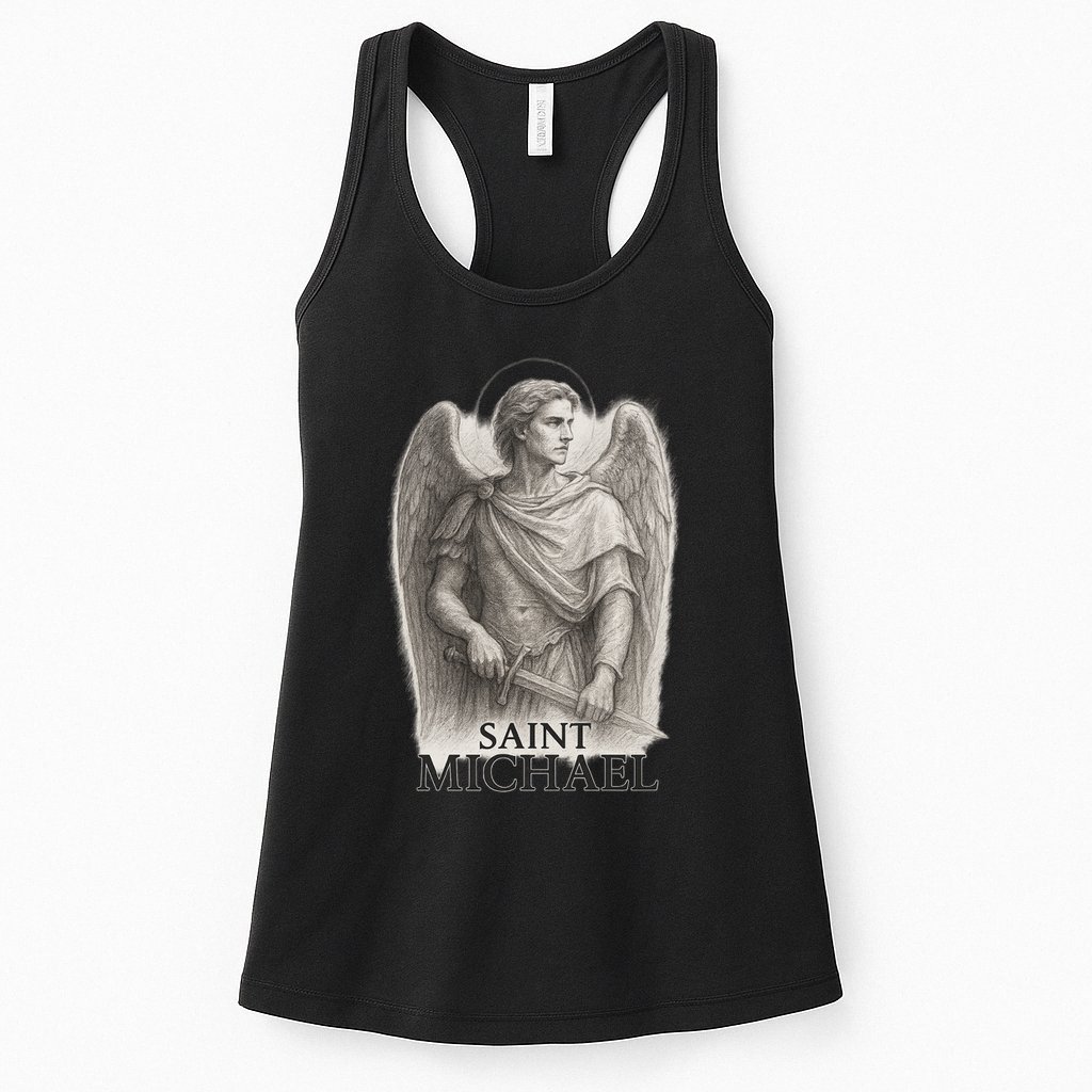 Saint Michael Sketch Womens Tank Top