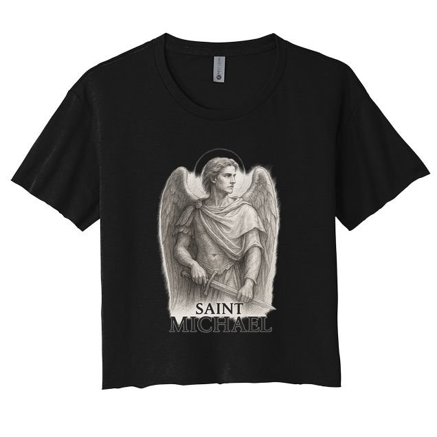 Saint Michael Sketch Women's Crop Top Tee