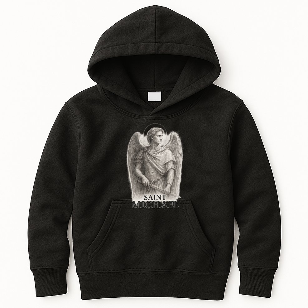 Saint Michael Sketch Kids Hoodie