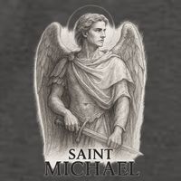 Saint Michael Sketch Vector Backpack