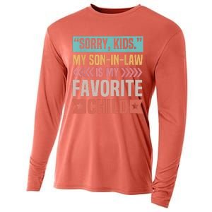 Sorry My Son In Law Is My Favorite Child Mothers Day Cooling Performance Long Sleeve Crew