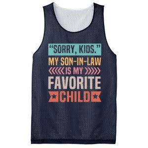 Sorry My Son In Law Is My Favorite Child Mothers Day Mesh Reversible Basketball Jersey Tank