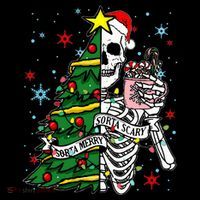 Sorta Merry Sorta Scary Skeleton Xmas Tree Christmas Funny  City Backpack