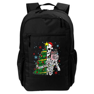 Sorta Merry Sorta Scary Skeleton Xmas Tree Christmas Funny  Backpack