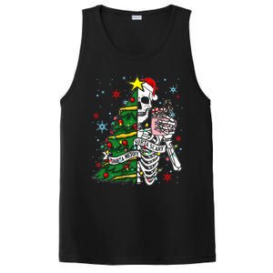 Sorta Merry Sorta Scary Skeleton Xmas Tree Christmas Funny  PosiCharge Competitor Tank