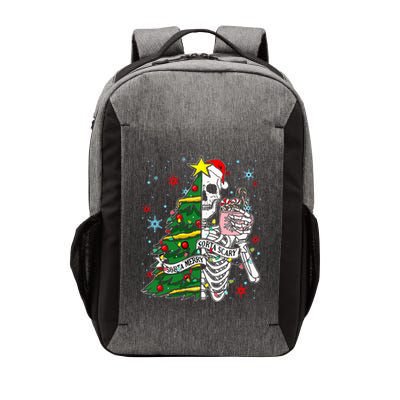 Sorta Merry Sorta Scary Skeleton Xmas Tree Christmas Funny  Vector Backpack
