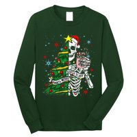 Sorta Merry Sorta Scary Skeleton Xmas Tree Christmas Funny  Long Sleeve Shirt