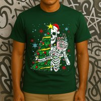 Sorta Merry Sorta Scary Skeleton Xmas Tree Christmas Funny  T-Shirt