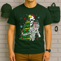 Sorta Merry Sorta Scary Skeleton Xmas Tree Christmas Funny  T-Shirt
