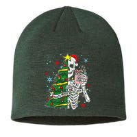 Sorta Merry Sorta Scary Skeleton Xmas Tree Christmas Funny  Sustainable Beanie