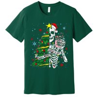 Sorta Merry Sorta Scary Skeleton Xmas Tree Christmas Funny  Premium T-Shirt