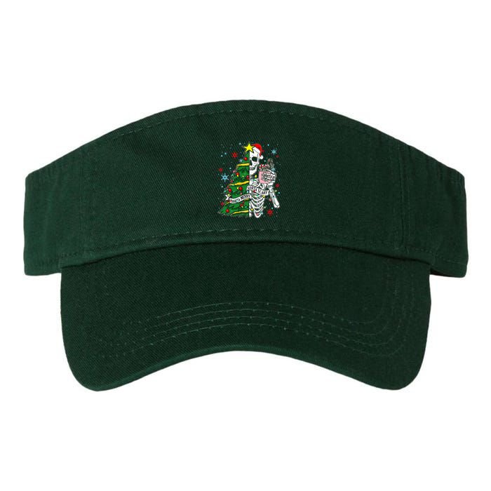 Sorta Merry Sorta Scary Skeleton Xmas Tree Christmas Funny  Visor