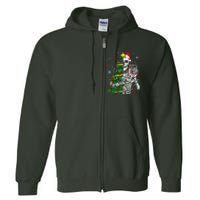 Sorta Merry Sorta Scary Skeleton Xmas Tree Christmas Funny  Full Zip Hoodie