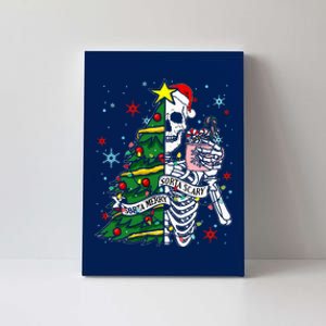 Sorta Merry Sorta Scary Skeleton Xmas Tree Christmas Funny  Canvas