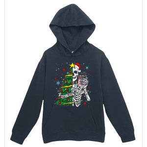 Sorta Merry Sorta Scary Skeleton Xmas Tree Christmas Funny  Urban Pullover Hoodie