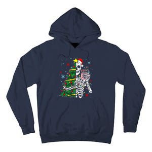 Sorta Merry Sorta Scary Skeleton Xmas Tree Christmas Funny  Tall Hoodie