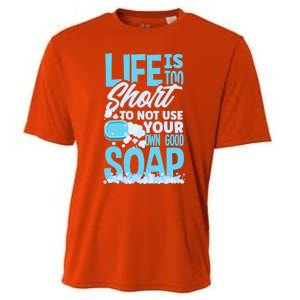 Soap Making Soap Maker Funny Quote Gift Cooling Performance Crew T-Shirt