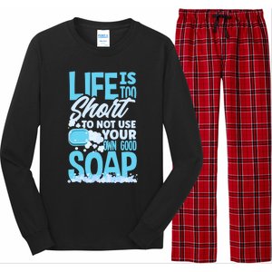 Soap Making Soap Maker Funny Quote Gift Long Sleeve Pajama Set