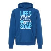 Soap Making Soap Maker Funny Quote Gift Premium Hoodie