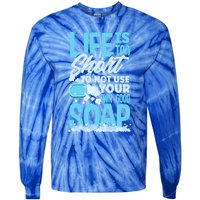 Soap Making Soap Maker Funny Quote Gift Tie-Dye Long Sleeve Shirt