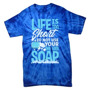 Soap Making Soap Maker Funny Quote Gift Tie-Dye T-Shirt