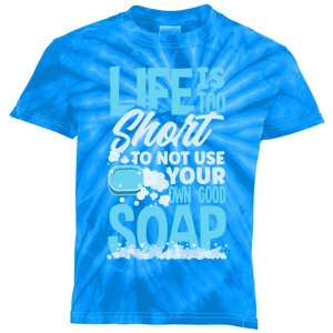 Soap Making Soap Maker Funny Quote Gift Kids Tie-Dye T-Shirt