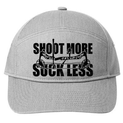 Shoot More Suck Less Funny Hunting Lovers 7-Panel Snapback Hat