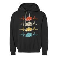 Soap Making Soap Maker Heartbeat Gift Garment-Dyed Fleece Hoodie