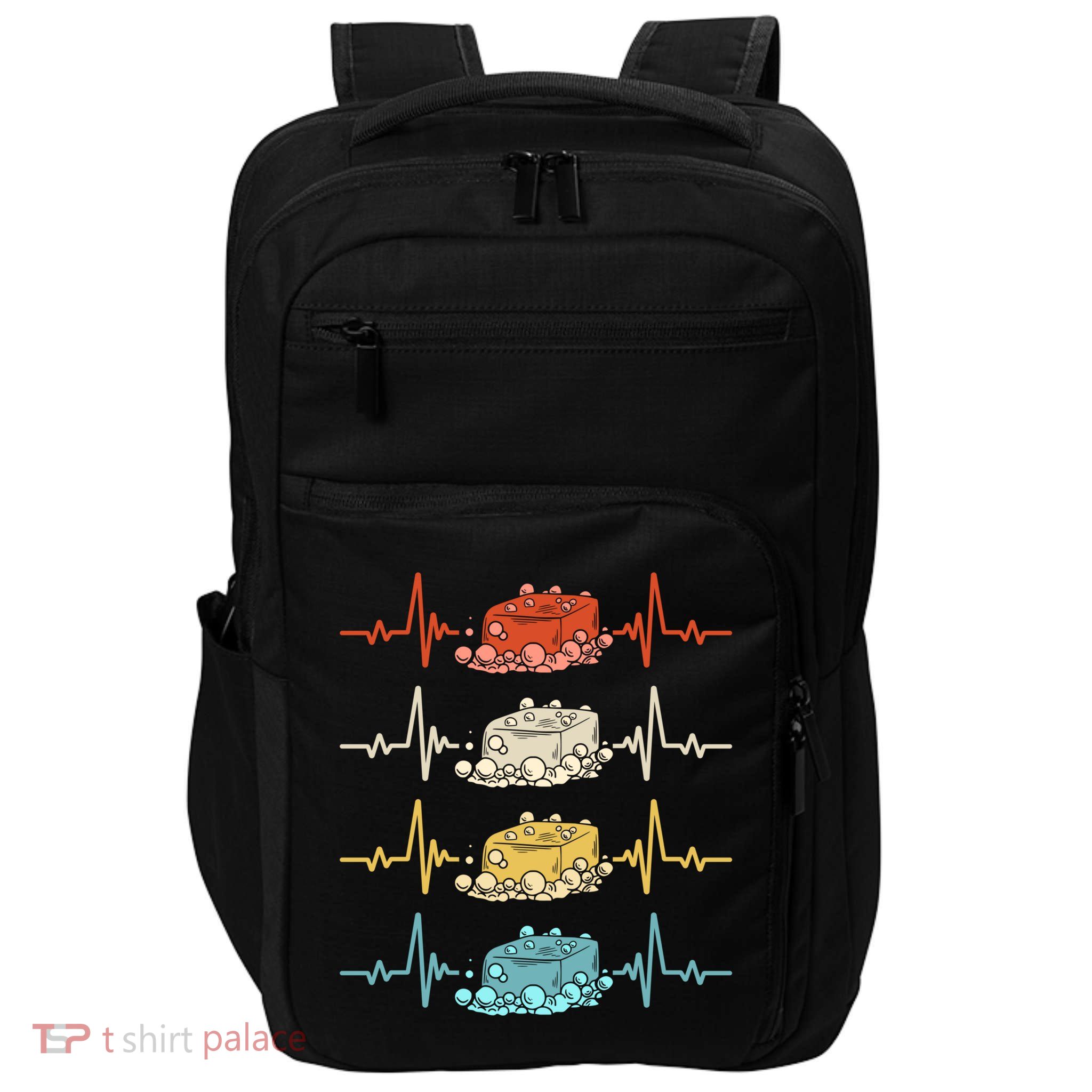 Soap Making Soap Maker Heartbeat Gift Impact Tech Backpack