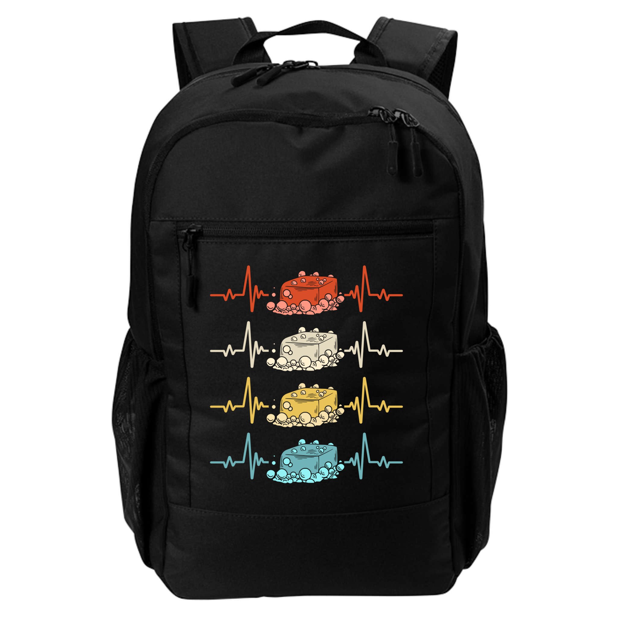 Soap Making Soap Maker Heartbeat Gift Backpack