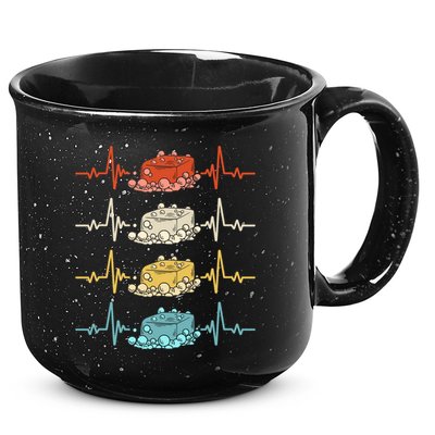 Soap Making Soap Maker Heartbeat Gift 15oz Campfire Ceramic Mug