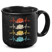 Soap Making Soap Maker Heartbeat Gift 15oz Campfire Ceramic Mug
