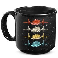 Soap Making Soap Maker Heartbeat Gift 15oz Campfire Ceramic Mug