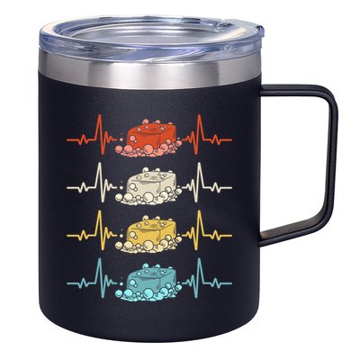 Soap Making Soap Maker Heartbeat Gift 12oz Stainless Steel Coffee Mug