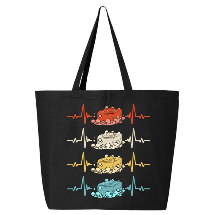 Soap Making Soap Maker Heartbeat Gift 25L Jumbo Tote