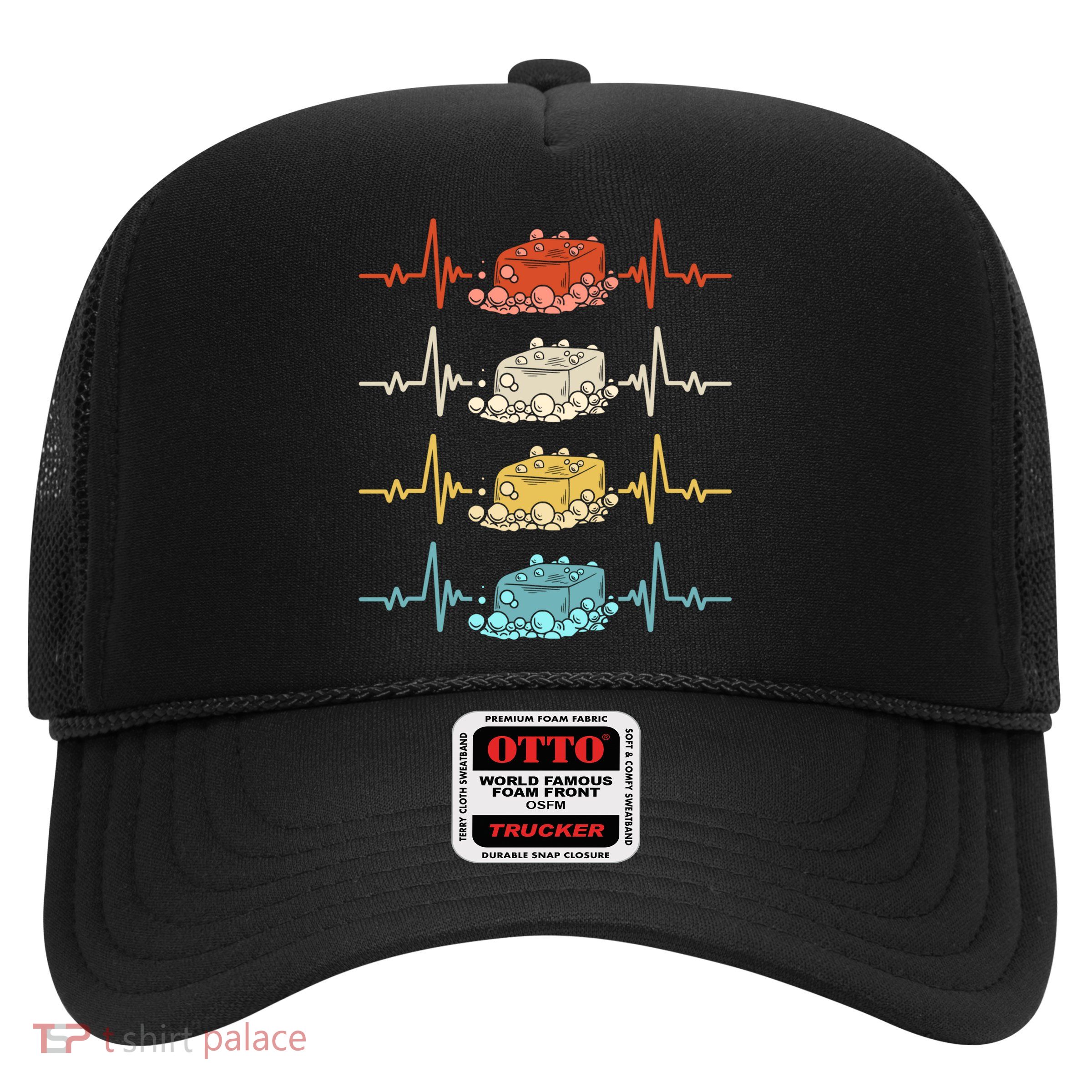 Soap Making Soap Maker Heartbeat Gift Trucker Hat