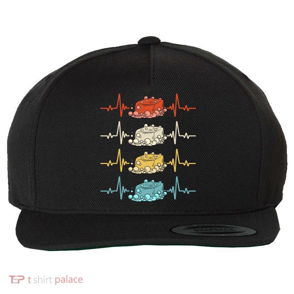 Soap Making Soap Maker Heartbeat Gift Wool Snapback Cap