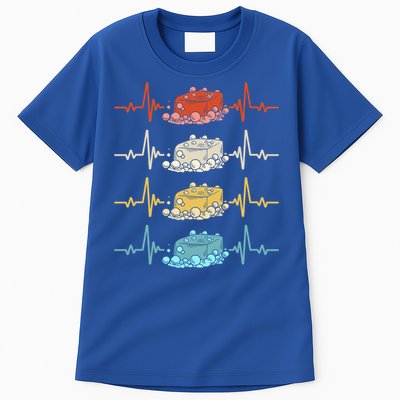 Soap Making Soap Maker Heartbeat Gift Tall T-Shirt