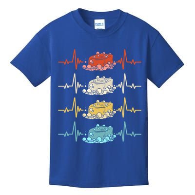Soap Making Soap Maker Heartbeat Gift Kids T-Shirt