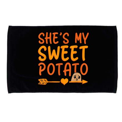 Shes My Sweet Potato I Yam Set Thanksgiving Couples Matching Microfiber Hand Towel