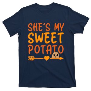 Shes My Sweet Potato I Yam Set Thanksgiving Couples Matching T-Shirt