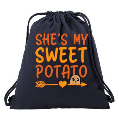 Shes My Sweet Potato I Yam Set Thanksgiving Couples Matching Drawstring Bag