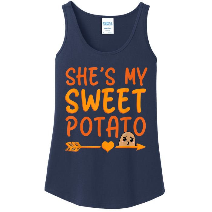 Shes My Sweet Potato I Yam Set Thanksgiving Couples Matching Ladies Essential Tank