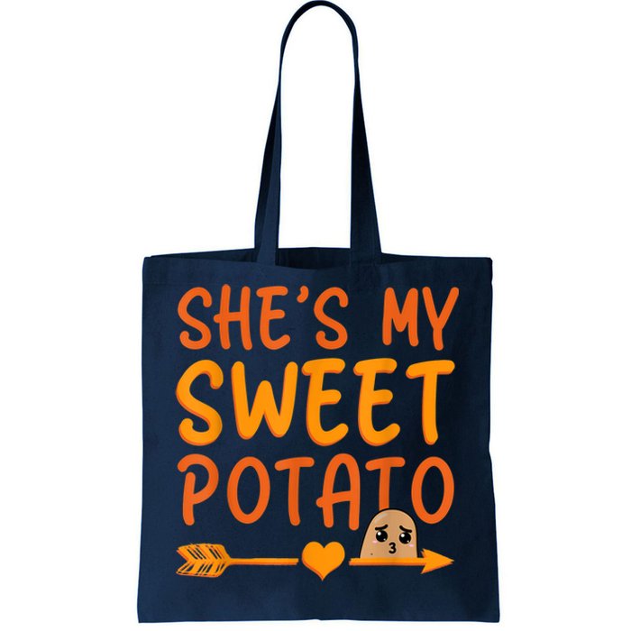 Shes My Sweet Potato I Yam Set Thanksgiving Couples Matching Tote Bag