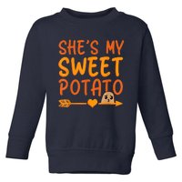 Shes My Sweet Potato I Yam Set Thanksgiving Couples Matching Toddler Sweatshirt