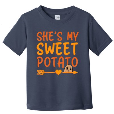 Shes My Sweet Potato I Yam Set Thanksgiving Couples Matching Toddler T-Shirt